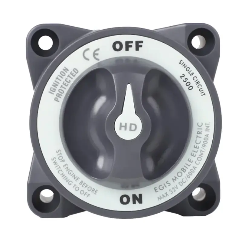 Egis Heavy-Duty 600A Battery Switch – Dual-Pole, Off/On Toggle [2500] 1