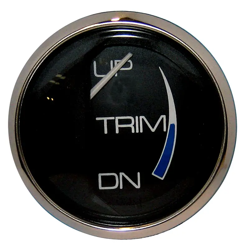 Faria 13707 Chesapeake Black 2" Trim Position Gauge – Compatible With Mercury, Mariner, Mercruiser, Volvo Dp & Yamaha (2001+) 1