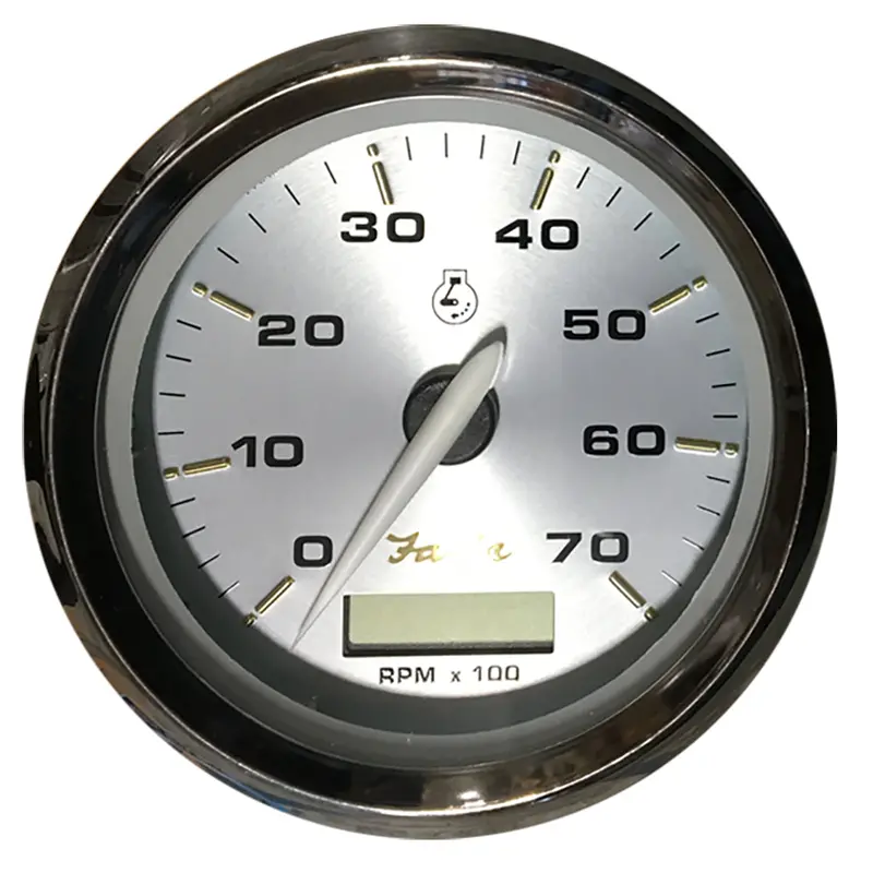 Faria 39040 Kronos 4-Inch Gas Outboard Tachometer With Hourmeter – 7,000 Rpm 1