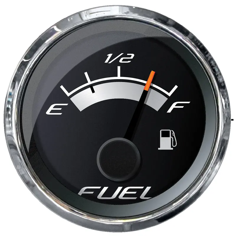 Faria Platinum 2-Inch Analog Fuel Level Gauge – E To 1/2 To F Range [22021] 1