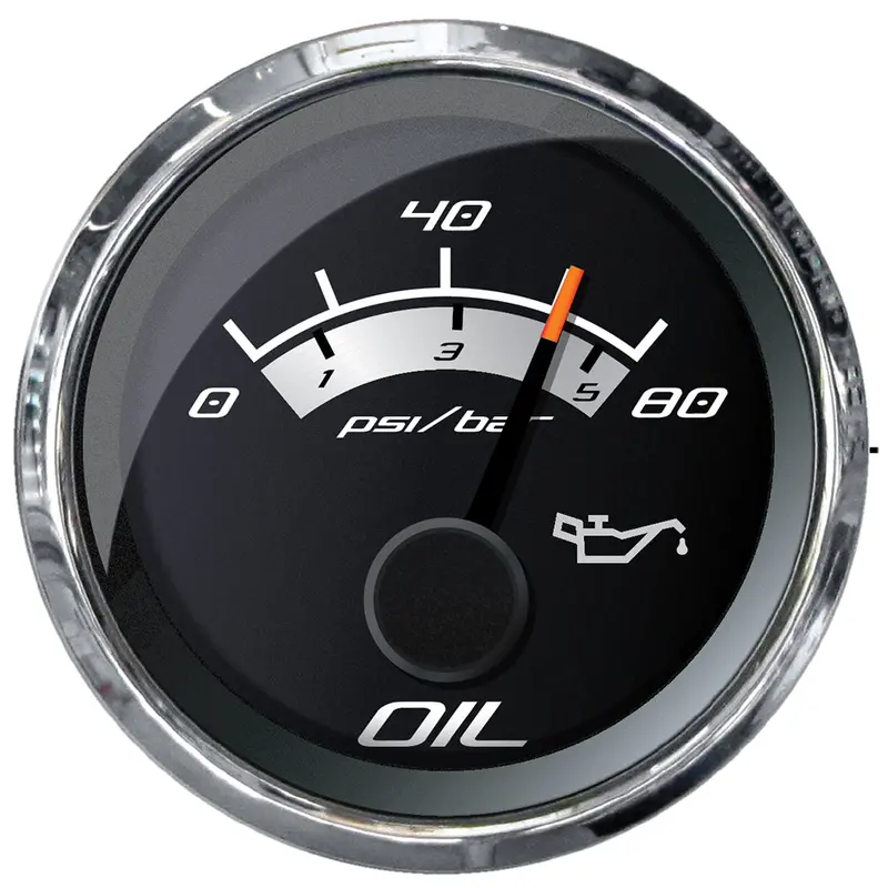 Faria Platinum 2-Inch Oil Pressure Gauge – 0–80 Psi Range (22024) 1