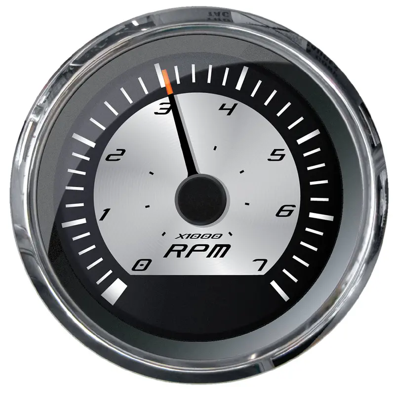 Faria Platinum 4-Inch Tachometer – 7000 Rpm Range, Compatible With Gas Inboard, Outboard, And I/O Engines (22009) 1