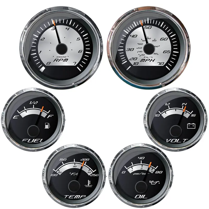 Faria Platinum Series Inboard Engine Instrument Box Set 1