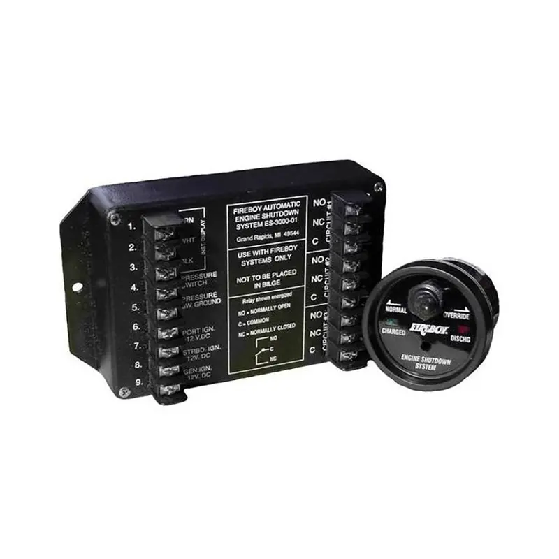 Fireboy-Xintex 8-Circuit Engine Shutdown System With Time Delay And Round Display – Model Es-8015-01 1