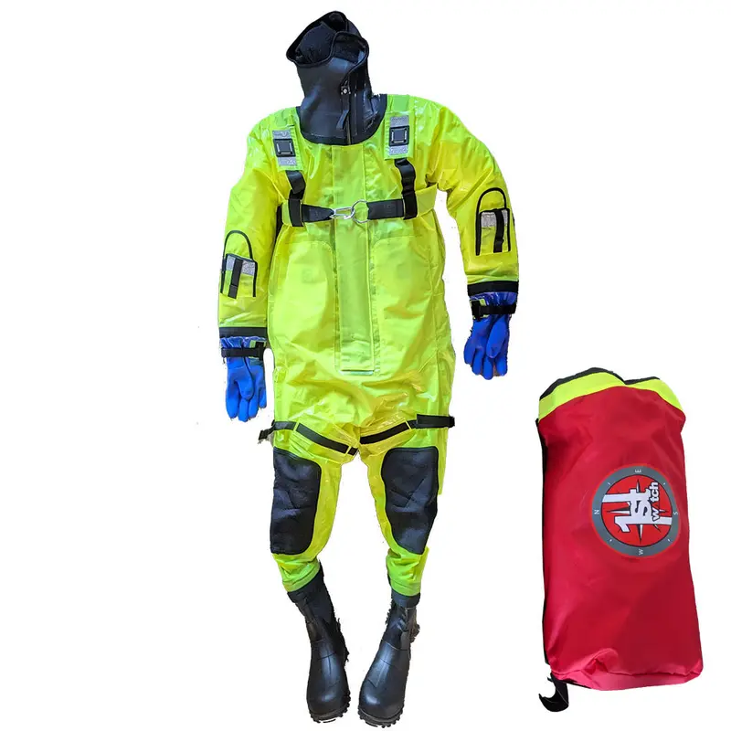 First Watch Rs-1008 Ice Rescue Suit – High-Visibility Yellow – Jumbo Size (Fits Over 6') – Model Rs-1008-Hv 1
