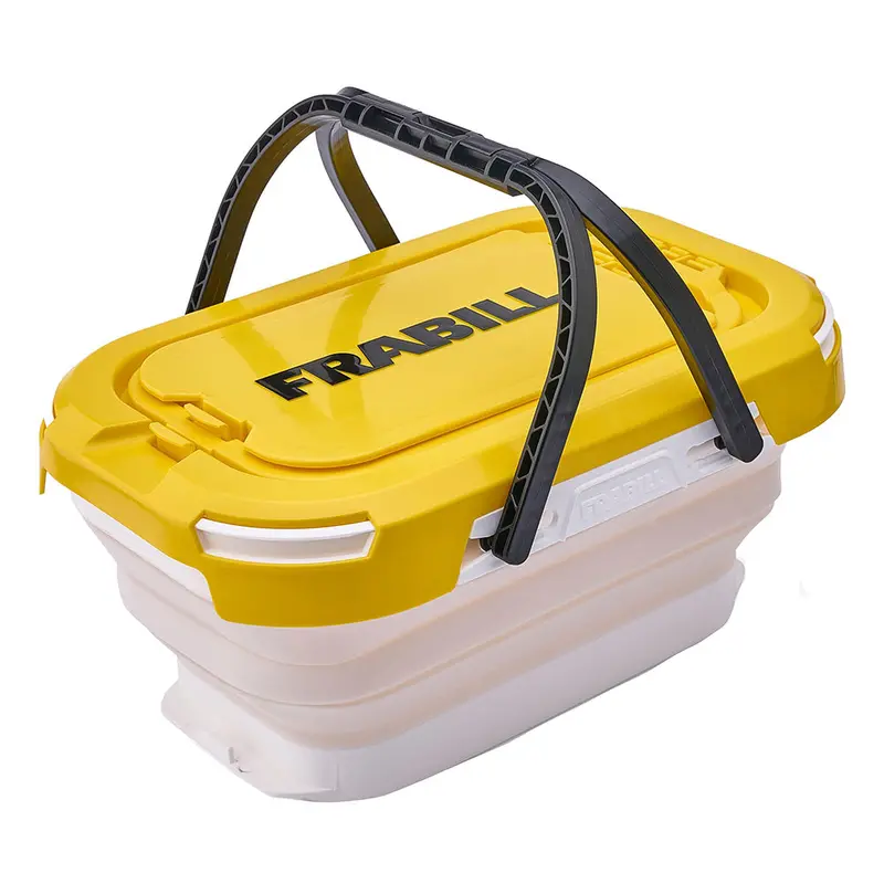 Frabill 6-Gallon Collapsible Bait Bucket With Built-In Aerator 1