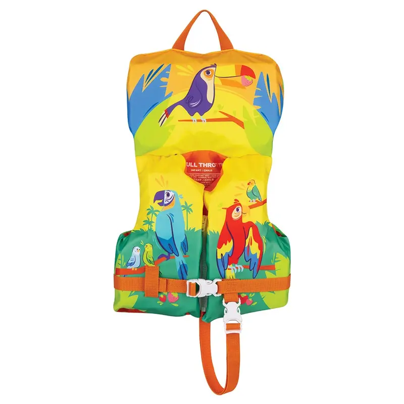 Full Throttle Infant/Child Character Life Jacket — Toucan-Themed, Buoyant Design 1