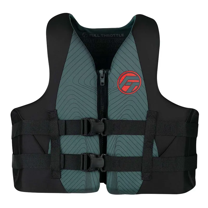 Full Throttle Rapid-Dry Adult Life Vest – Grey/Black, Size 2Xl/4Xl [142100-701-080-22] 1