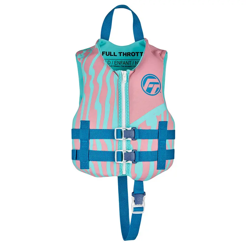 Full Throttle Rapid-Dry Child Life Vest – Pink 1
