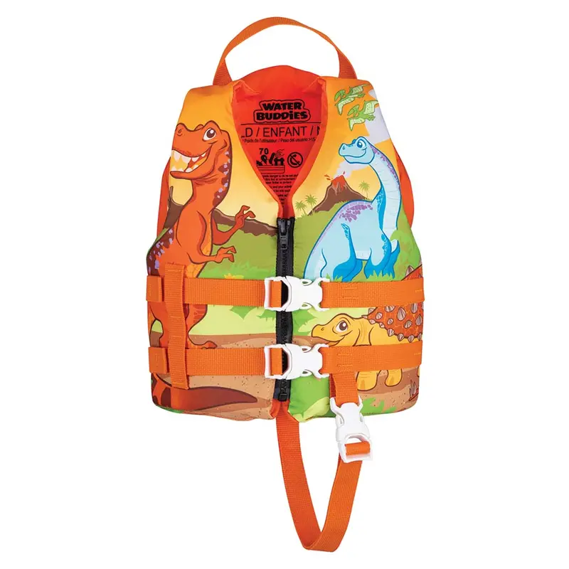 Full Throttle Water Buddies Child Life Vest – Dinosaur-Themed Pfd For 30–50 Lb Kids (Model 104300-200-001-15) 1