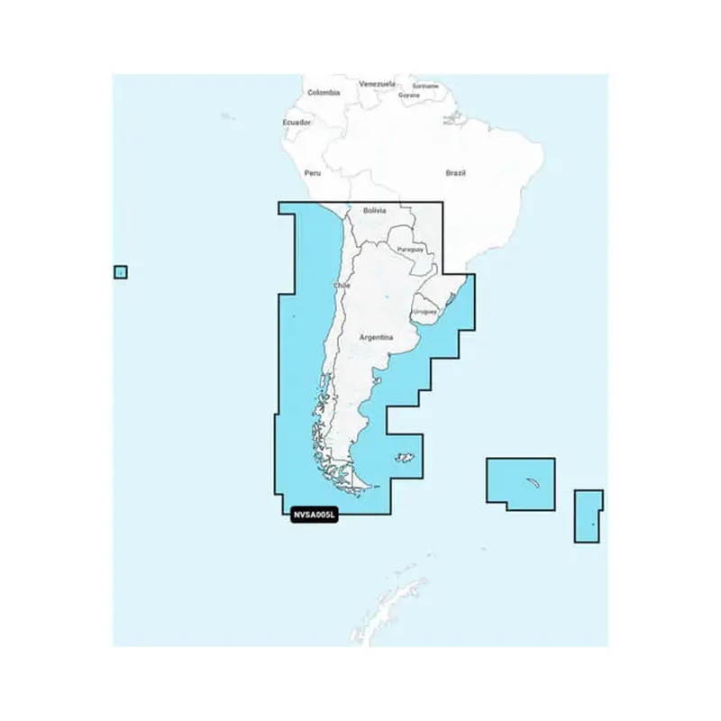 Garmin Navionics Vision+ Chart Bundle: Chile, Argentina & Easter Island (010-C1286-00) 1