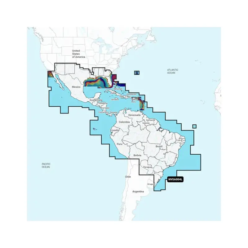 Garmin Navionics Vision+ Chartplotter Card – Mexico To Brazil, Coastal & Inland Waters – Nvsa004L 1