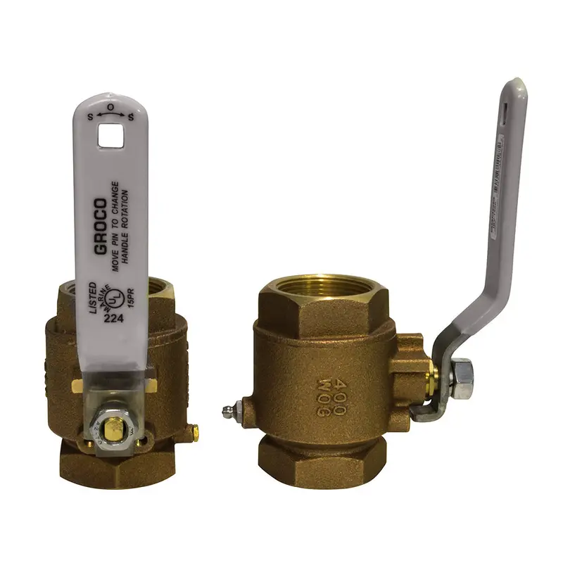 Groco Ibv-2000 Bronze In-Line Ball Valve – 2" Npt Threaded [Ibv-2000] 1