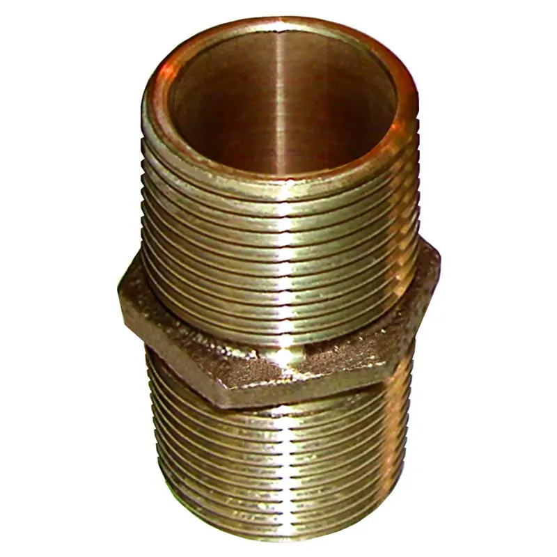 Groco Pn-2000 Bronze Pipe Nipple – 2-Inch National Pipe Thread (Npt) 1