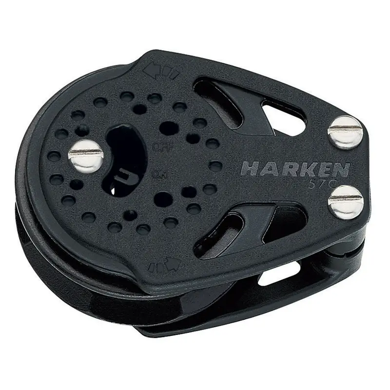 Harken 57Mm Carbo Ratchet Cheek Block – Single Sheave, Fixed Mount [2137] 1