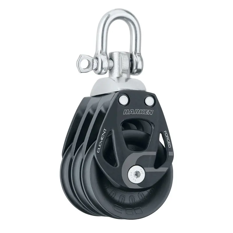 Harken 60Mm Triple Aluminum Swivel Block (Model 6272) 1