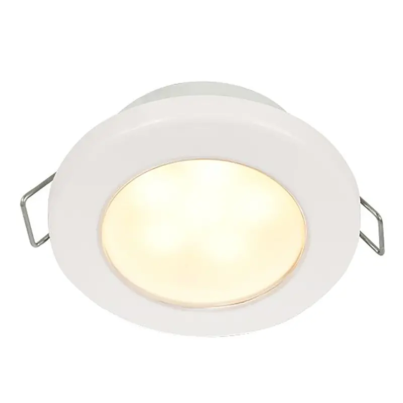 Hella Marine 958109511 Euroled 75 3-Inch Round Downlight – Warm White, Spring Mount, 12V 1