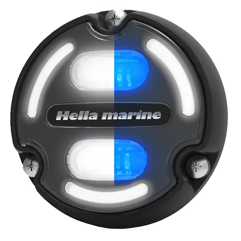 Hella Marine Apelo A2 Underwater Led Light – 3000 Lumens, Charcoal Lens & Edge Glow 1