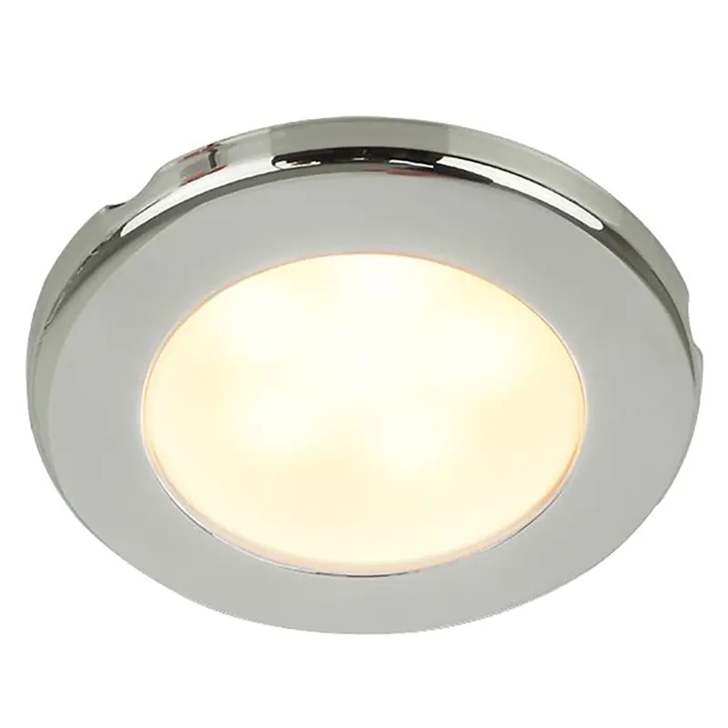 Hella Marine Euroled 75 Round Down Light – 3" Screw Mount, Warm White Led, Stainless Steel Rim, 24V 1