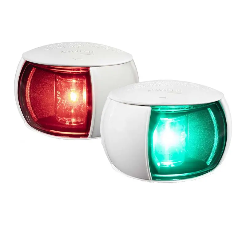 Hella Marine Naviled Dual Port & Starboard Navigation Lights – 2Nm, Clear Lens, White Housing (980520911) 1