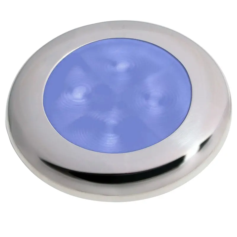 Hella Marine Polished Stainless Led Courtesy Lamp – Blue Accent (980503221) 1