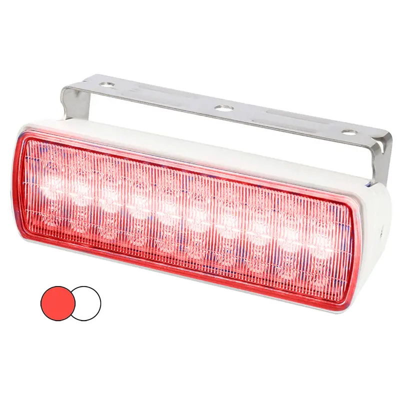 Hella Marine Sea Hawk Xl Dual-Color Floodlight – Red & White Leds, White Housing 1