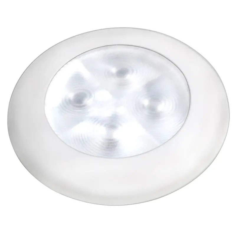 Hella Marine Warm White Courtesy Light – Sleek White-Rimmed Led Fixture [980500741] 1