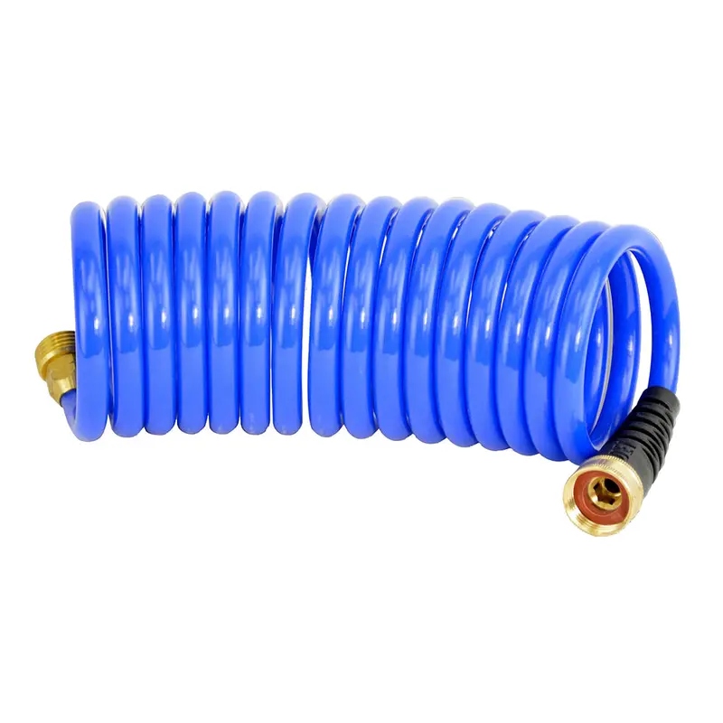 Hosecoil 15-Foot Self-Retracting Blue Hose – Built-In Flex Relief [Hs1500Hp] 1