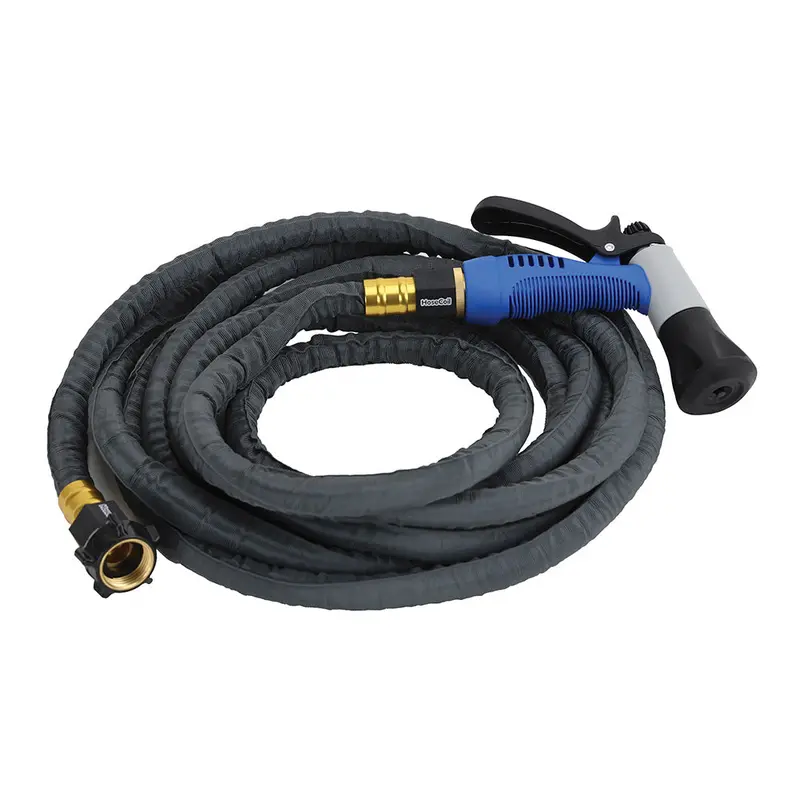 Hosecoil Stainless Steel Pro 10-Foot Hose Kit With Boat Bumper Plastic Nozzle – Ssp10K 1