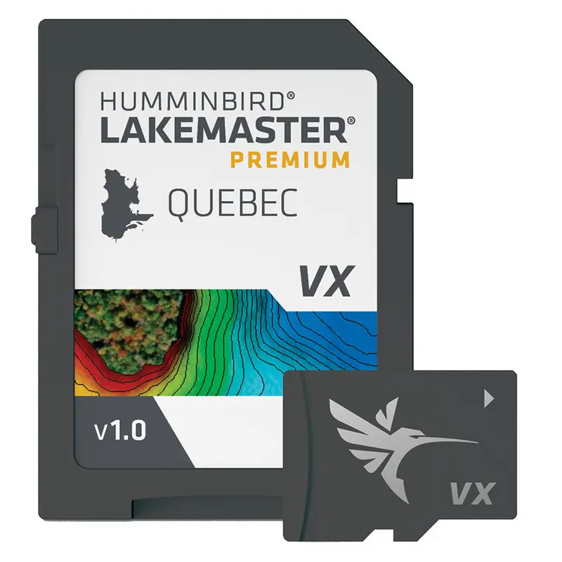 Humminbird Lakemaster Vx Premium Mapping Card: Quebec Waterways 1