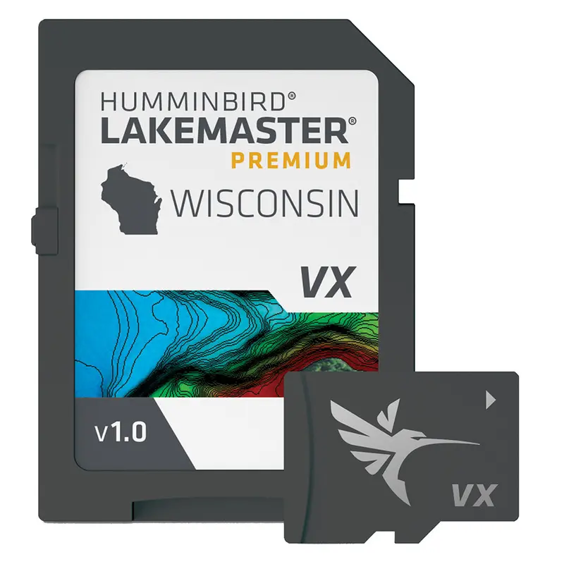 Humminbird Lakemaster Vx Premium Mapping Card: Wisconsin Inland Waters 1