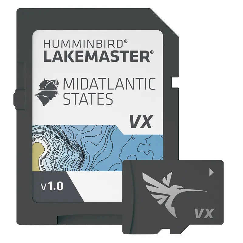 Humminbird Lakemaster Vx Standard Mapping Card: Mid-Atlantic Region 1