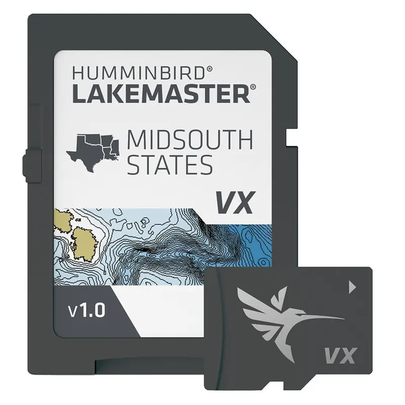 Humminbird Lakemaster Vx Standard Mapping Card: Mid-South Region 1