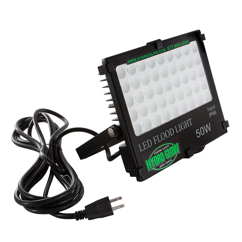 Hydro Glow Fl50 Flood Light – 50W, 120V Ac, White Led Output For Marine Areas (Model Fl50W) 1