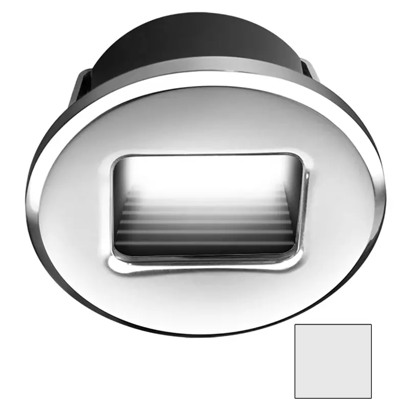 I2Systems Ember E1150Z Snap-In Round Led Light – Cool White, Polished Chrome 1