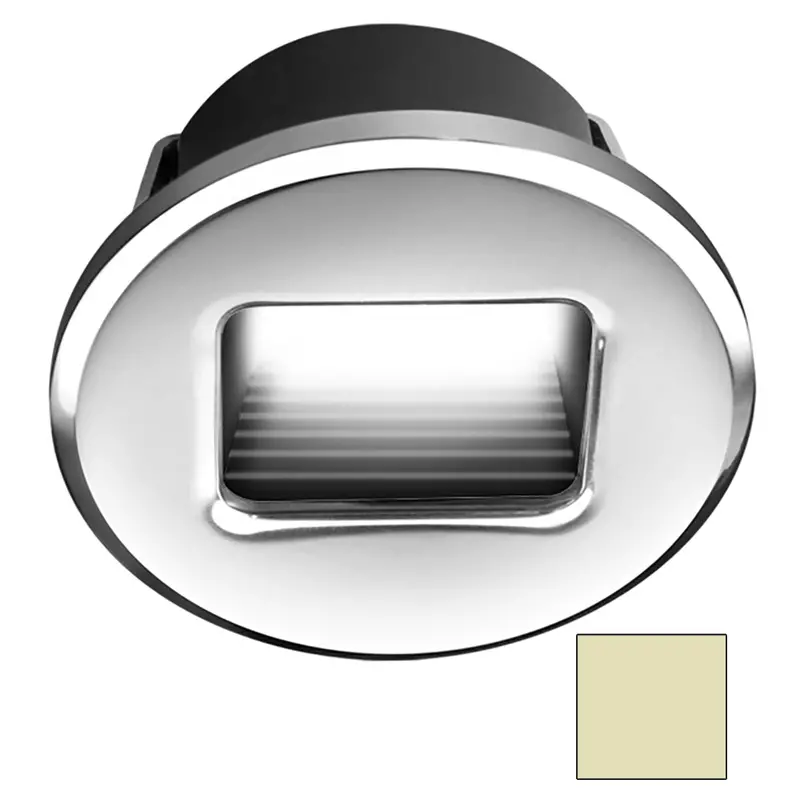 I2Systems Ember E1150Z Snap-In Round Led Light – Polished Chrome, Warm White 1