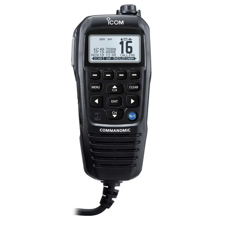 Icom Hm195Gb Commandmic Iv With Backlit White Lcd Display – Black Housing (Hm195Gb 61 Exp) 1