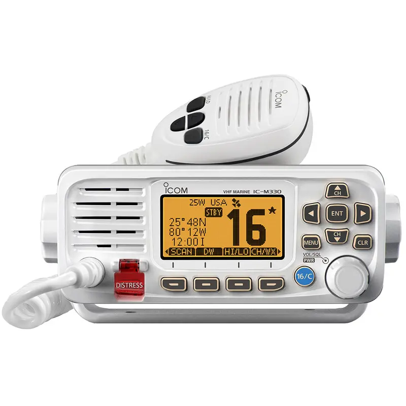 Icom Ic-M330 Compact Vhf Marine Radio With Built-In Gps – White Housing M330 81 1