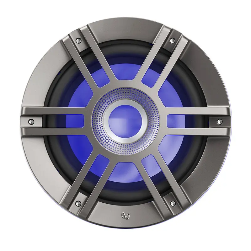 Infinity Kappa1050M 10-Inch Marine Speakers — Titanium/Gunmetal Rgb Kappa Series 1