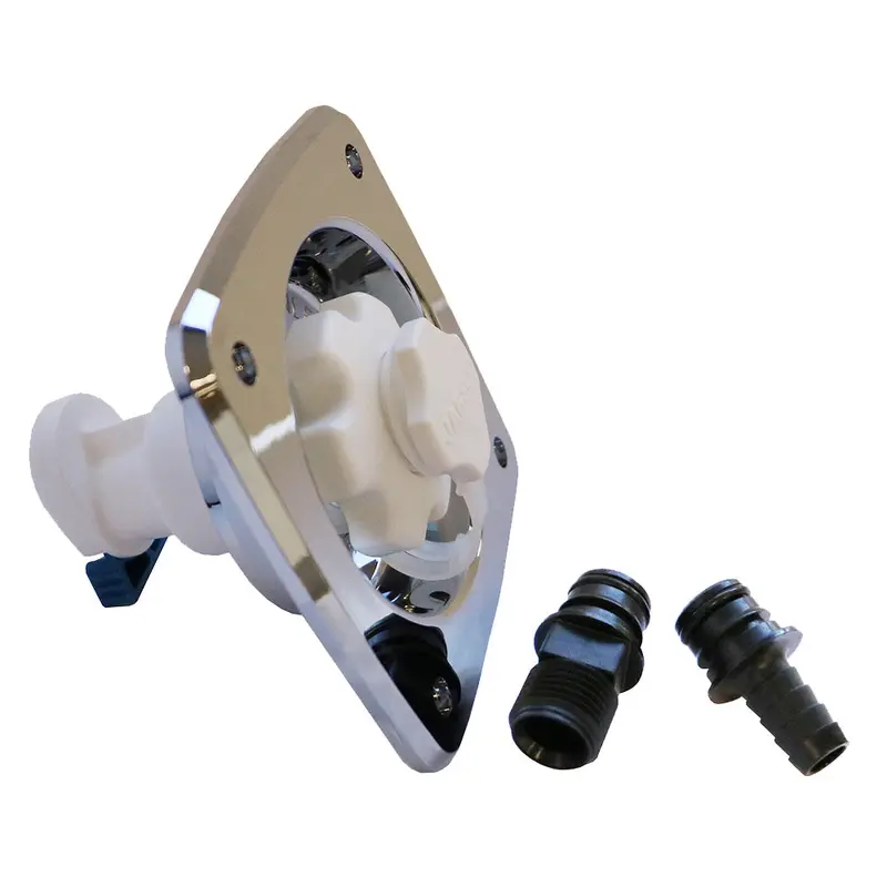 Jabsco Chrome Flush-Mount Water Pressure Regulator – 45 Psi Output – Model 44412-2045 1