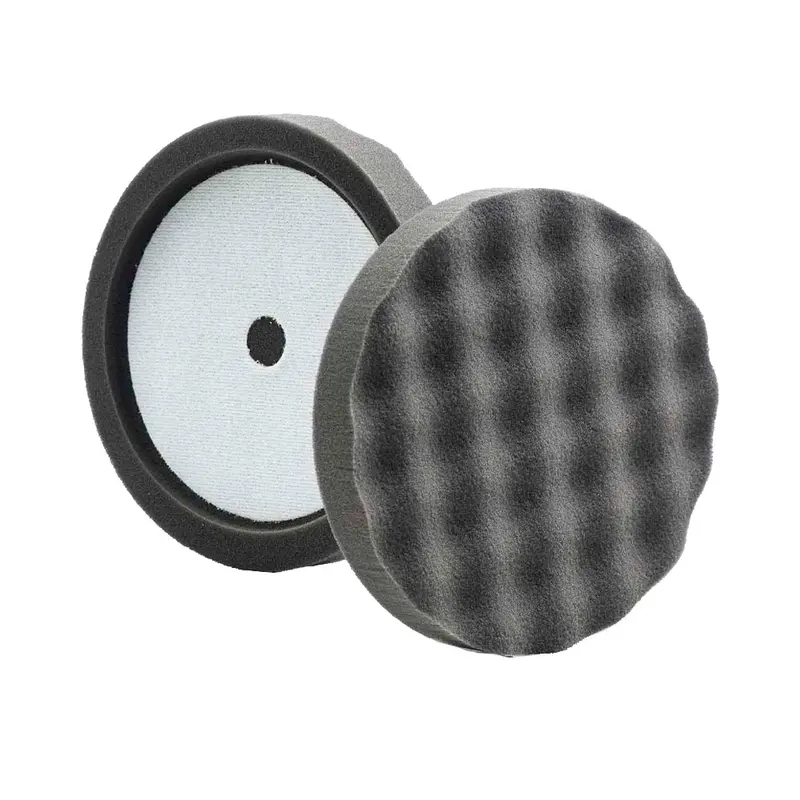 Lake Country Black Waffle Pro Recessed Finishing Pad – 8" × 1.5", Ultra-Smooth Output [Wp-76800-Lc] 1