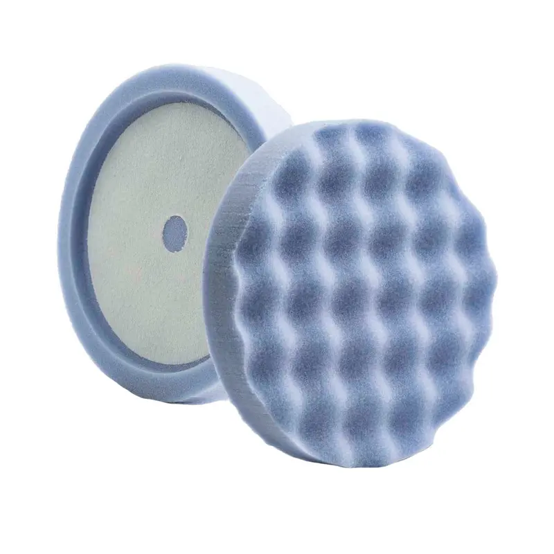 Lake Country Blue Waffle Pro Recessed Foam Pad – 8" × 1.5", Finessing Texture [Wp-96800-Lc] 1