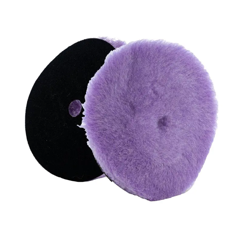 Lake Country Purple Foamed Wool Polishing Pad – 7.5" × 1", Center-Hole Design [58-4275-Lc] 1