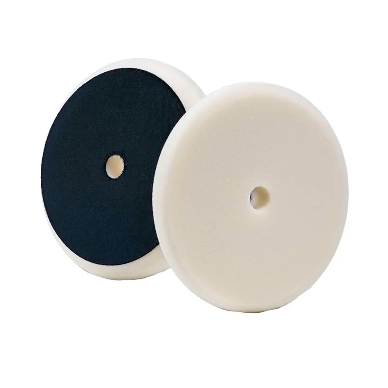Lake Country Soft White Polishing Foam Pad – 8" × 1.25" For Final Shine 1