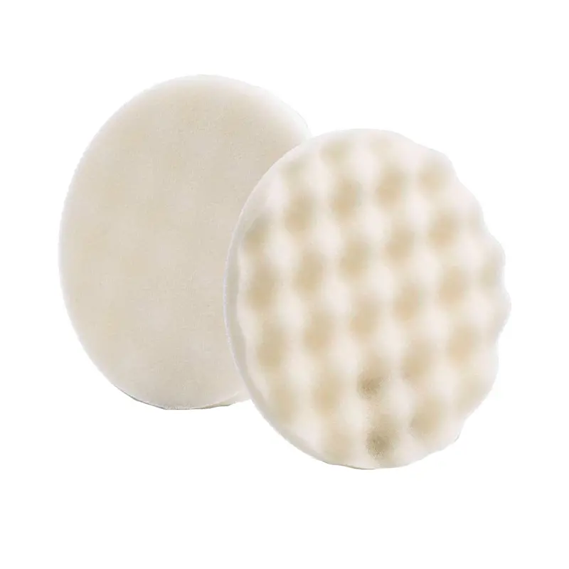 Lake Country White Waffle Pro Compounding Pad – 8" × 7/8", 2-Piece Set 1