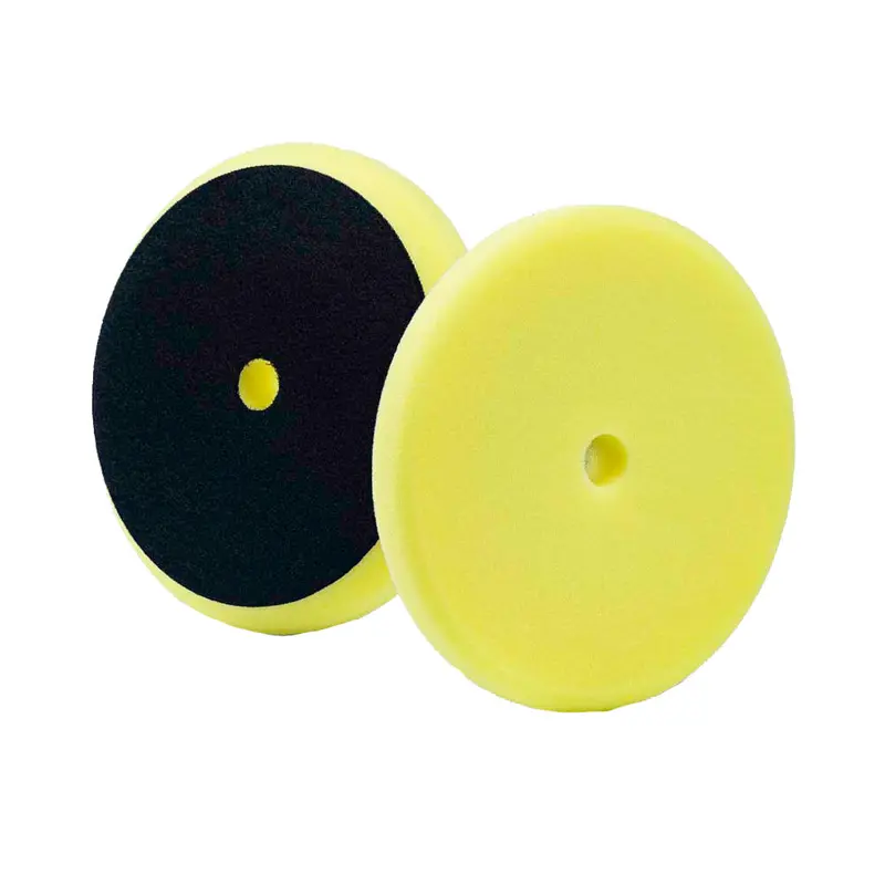 Lake Country Yellow Foam Medium-Cut Cutting Pad – 8" × 1.25" 1