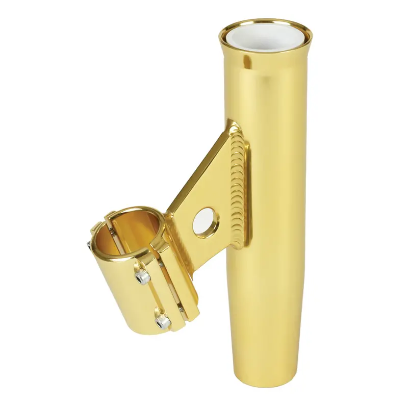 Lee’S Clamp-On Vertical Rod Holder – Gold Anodized Aluminum, Fits 1.9" Od Pipe 1