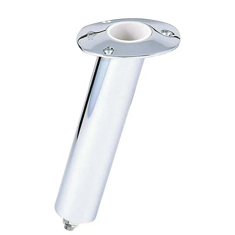 Lee'S Medium 15° Stainless Steel Flush-Mount Swivel Rod Holder – 2" Od × 6.5" Tube For Small Bent Butt Rods [Rh5169H] 1