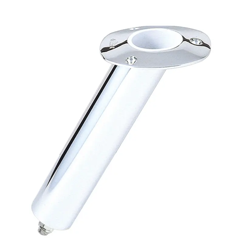 Lee'S Medium 30° Stainless Steel Flush-Mount Swivel Rod Holder – 2" Od × 6.5" Tube For Small Bent Butt Rods [Rh5165] 1