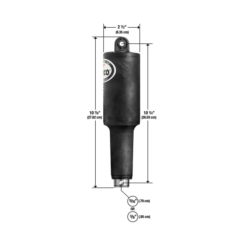 Lenco 101Xds Extreme-Duty 12V Actuator — 2.25-Inch Stroke, Includes 5/16" Hardware 1